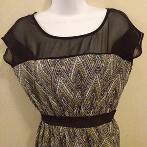 🌻Triangle Pattern Multi-Color Sleeveless Dress